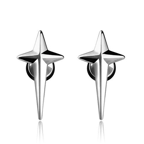 

Stud Earrings Classic Holiday Birthday Stylish Simple Earrings Jewelry Silver For Street Formal Date Festival 1pc