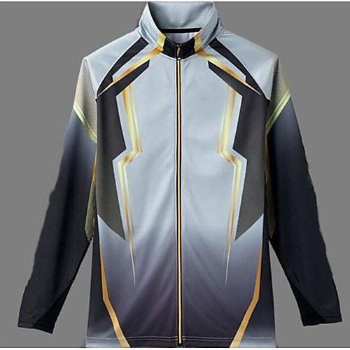 

CAWANFLY Men's Fishing Jacket Outdoor Long Sleeve UPF50 Quick Dry Waterproof Zipper Breathable UV Protection Jacket Top Autumn / Fall Spring Summer Athleisure Fishing Camping & Hiking White / Black