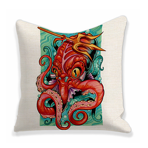 

Octopus Double Side Cushion Cover 1PC Soft Decorative Square Throw Pillow Cover Cushion Case Pillowcase for Bedroom Livingroom Superior Quality Machine Washable Outdoor Cushion for Sofa Couch Bed Chair