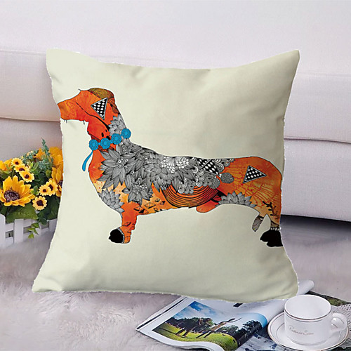 

Animal Dog Double Side Cushion Cover 1PC Soft Throw Pillow Cover Cushion Case Pillowcase for Sofa Bedroom Livingroom Superior Quality Machine Washable Outdoor Cushion for Sofa Couch Bed Chair