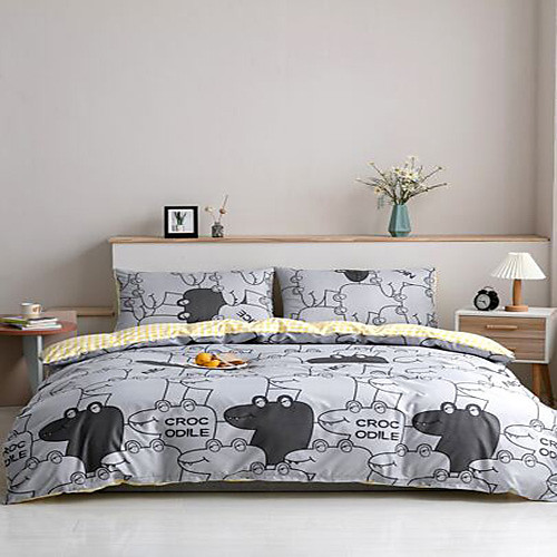 

3-Piece Duvet Cover Set Hotel Bedding Sets Comforter Cover with Soft Lightweight Microfiber Include 1 Duvet Cover 2 Pillowcases for Double/Queen/King(1 Pillowcase for Twin/Single)