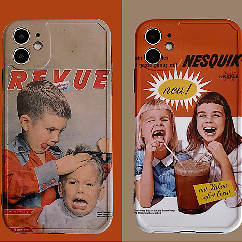

Phone Case For Apple Back Cover iPhone 12 Pro Max 11 SE 2020 X XR XS Max 8 7 Shockproof Dustproof Geometric Pattern TPU