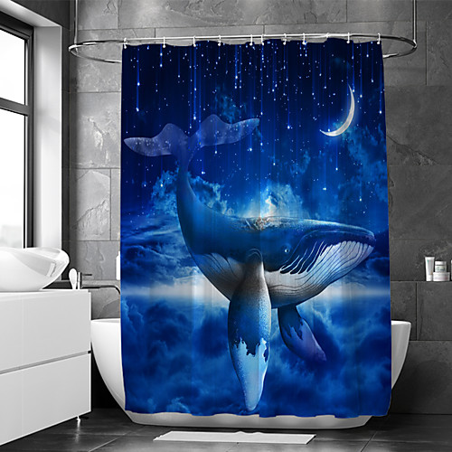 

Waterproof Fabric Shower Curtain Bathroom Decoration and Modern and Beach Theme and Landscape 72 Inch