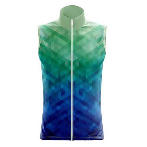 

21Grams Women's Sleeveless Cycling Jersey Summer Spandex BlueGreen Gradient Bike Top Mountain Bike MTB Road Bike Cycling Quick Dry Moisture Wicking Sports Clothing Apparel / Stretchy / Athleisure