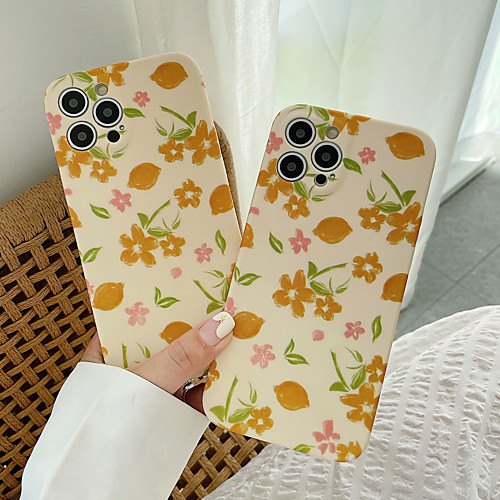 

Phone Case For Apple Back Cover iPhone 12 Pro Max 11 SE 2020 X XR XS Max 8 7 Shockproof Dustproof Graphic Flower TPU