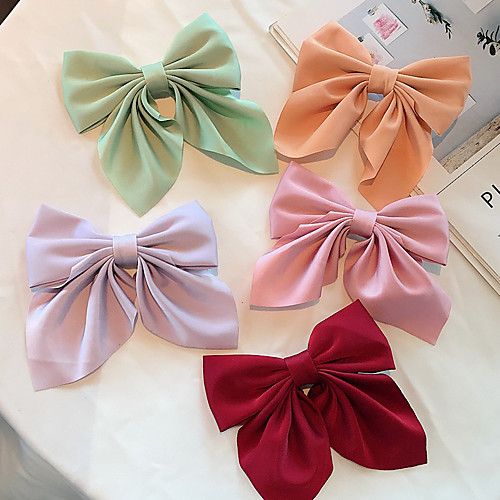 

Head Hairpin Headdress Hapanese Holid Color Bow Duckbill Clip Hairpin Female Hair Accessories