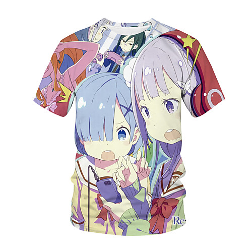 

Inspired by Fate / Zero Cosplay Anime Cartoon 100% Polyester 3D Harajuku Graphic Kawaii T-shirt For Women's / Men's