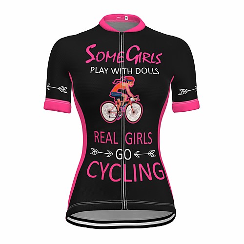 

21Grams Women's Short Sleeve Cycling Jersey Summer Spandex Black Bike Top Mountain Bike MTB Road Bike Cycling Quick Dry Moisture Wicking Sports Clothing Apparel / Stretchy / Athleisure