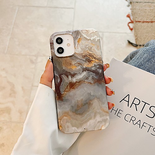 

Phone Case For Apple Back Cover iPhone 12 Pro Max 11 SE 2020 X XR XS Max 8 7 Shockproof Dustproof Lines / Waves TPU
