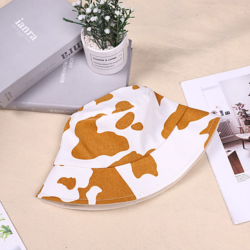 

Women's Bucket Hat Sports & Outdoor Dailywear Print Print Color Block Pink Hat / Basic / Fall / Summer