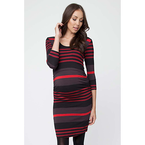 

Women's Wrap Dress Knee Length Dress Sapphire Blue Black Red Long Sleeve Solid Color Autumn / Fall Casual 2021 S M L XL XXL
