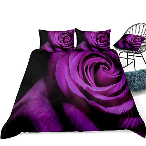 

Duvet Cover Sets 3 Piece Rayon / Polyester 3D Rainbow Reactive Print Bohemian Style
