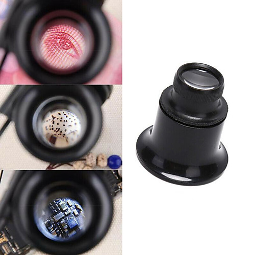 

Monocular Glass Magnifier Watch Jewelry Repair Tools Black Magnifying Glass