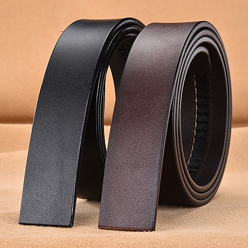 

Men's Wide Belt Leather Belt Solid Colored