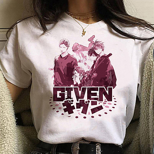 

Inspired by given Cosplay Anime Cartoon Polyester / Cotton Blend Print Harajuku Graphic Kawaii T shirt For Women's / Men's