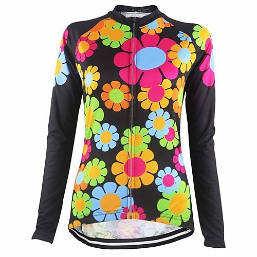 

21Grams Women's Long Sleeve Cycling Jersey Summer Spandex Black Bike Top Mountain Bike MTB Road Bike Cycling Sports Clothing Apparel / Stretchy / Athleisure