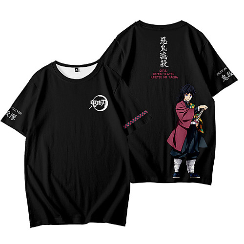 

Inspired by Demon Slayer Cosplay Anime Cartoon 100% Polyester 3D Harajuku Graphic Kawaii T-shirt For Women's / Men's