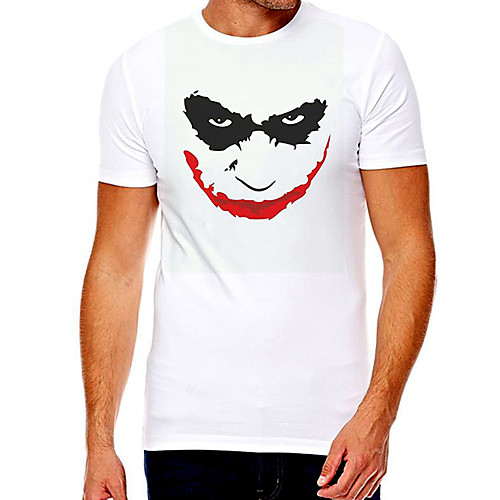 

Men's Unisex Tee T shirt Hot Stamping Graphic Prints Grimace Plus Size Print Short Sleeve Casual Tops Cotton Basic Fashion Designer Big and Tall White