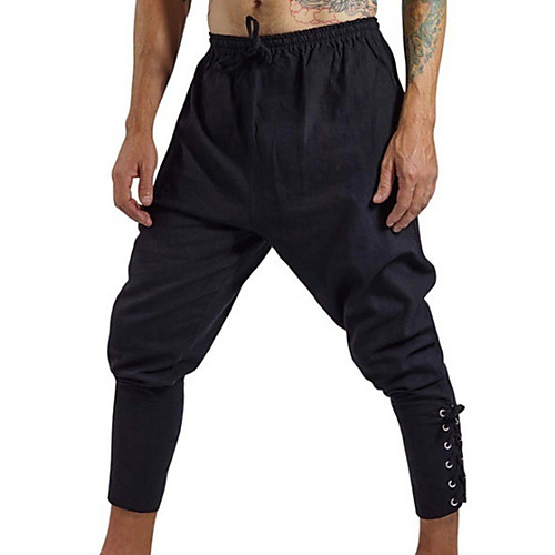 

Men's Sports & Outdoors Casual / Sporty Quick Dry Breathable Sports Sport Casual Harem Chinos Pants Solid Color Calf-Length Sporty Baggy ArmyGreen Black Brown Beige