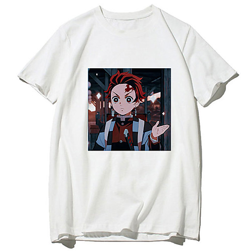 

Inspired by Demon Slayer: Kimetsu no Yaiba Cosplay Anime Cartoon Polyester / Cotton Blend Print Harajuku Graphic Kawaii T-shirt For Women's / Men's