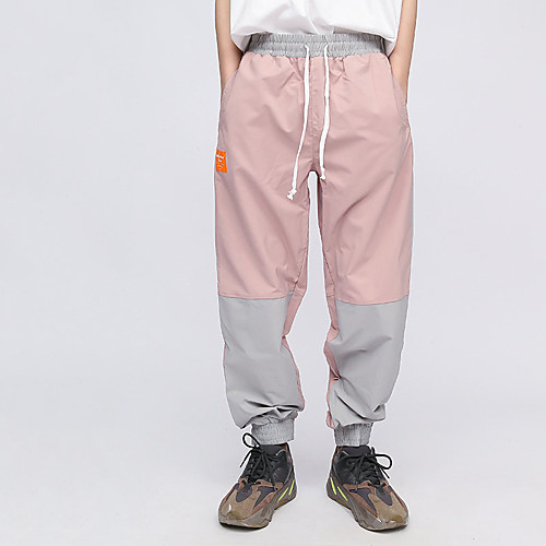 

Men's Stylish Sporty Casual / Sporty Streetwear Breathable Soft Outdoor Daily Sports Jogger Pants Trousers Pants Color Block Full Length Drawstring Pocket Elastic Waist Purple Blushing Pink