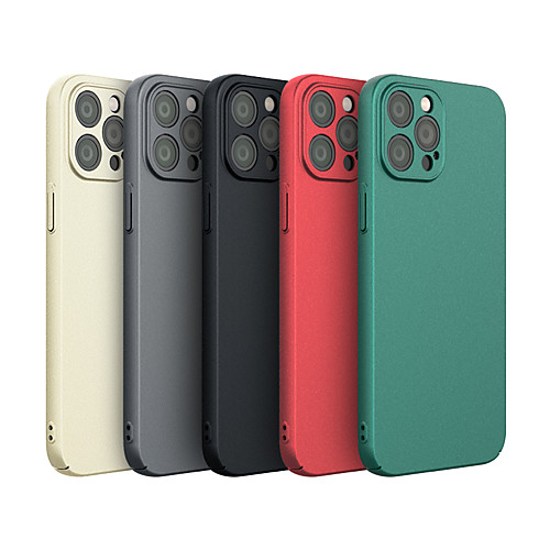 

Phone Case For Apple Back Cover iPhone 12 Pro Max 11 SE 2020 X XR XS Max Shockproof Dustproof Solid Colored TPU