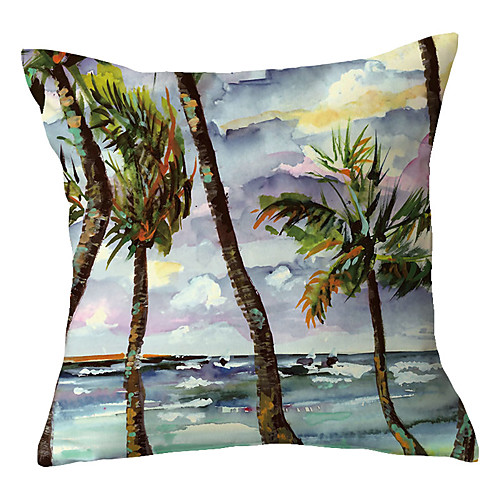 

Beach Double Side Cushion Cover 1PC Soft Decorative Square Throw Pillow Cover Cushion Case Pillowcase for Sofa Bedroom Livingroom Outdoor Superior Quality Machine Washable Outdoor Cushion for Sofa Couch Bed Chair