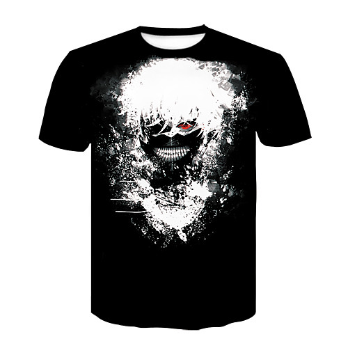 

Inspired by Tokyo Ghoul Cosplay Anime Cartoon 100% Polyester 3D Harajuku Graphic Kawaii T-shirt For Women's / Men's