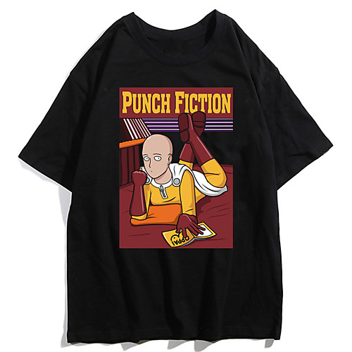 

Inspired by ONE PUNCH-MAN Cosplay Anime Cartoon Polyester / Cotton Blend Print Harajuku Graphic Kawaii T shirt For Women's / Men's