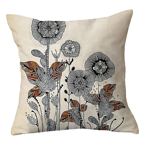 

Garden Pastoral Double Side Cushion Cover 1PC Soft Decorative Square Throw Pillow Cover Cushion Case Pillowcase for Sofa Bedroom Livingroom Outdoor Superior Quality Machine Washable Outdoor Cushion for Sofa Couch Bed Chair