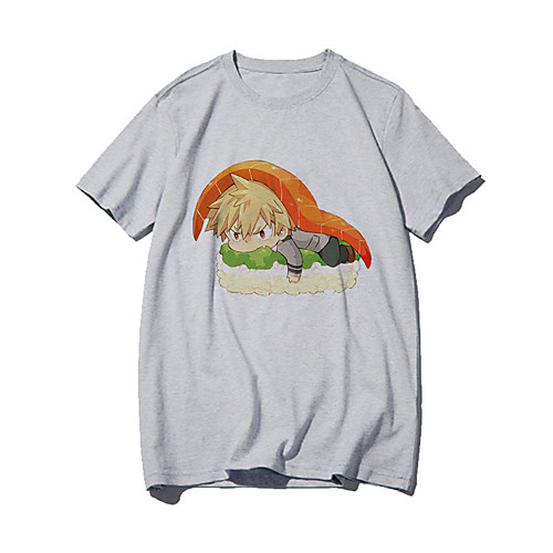

Inspired by My Hero Academia / Boku No Hero Cosplay Anime Cartoon Polyester / Cotton Blend Print Harajuku Graphic Kawaii T-shirt For Women's / Men's