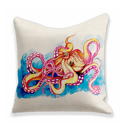 

Octopus Double Side Cushion Cover 1PC Soft Decorative Square Throw Pillow Cover Cushion Case Pillowcase for Bedroom Livingroom Superior Quality Machine Washable Outdoor Cushion for Sofa Couch Bed Chair
