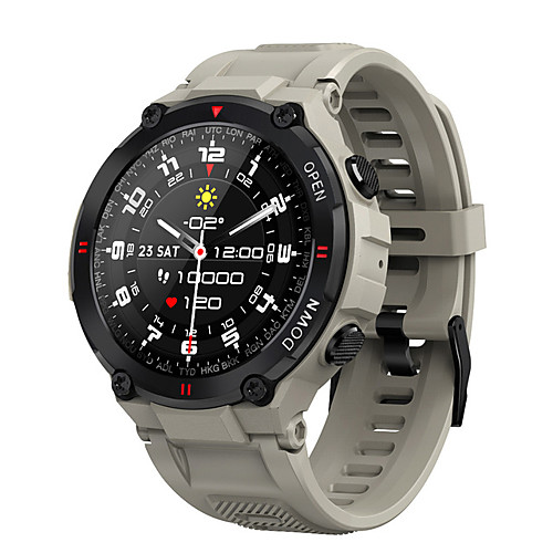 

MAX6 Smartwatch Fitness Running Watch Bluetooth Timer Stopwatch Pedometer Waterproof Touch Screen Heart Rate Monitor IP 67 45mm Watch Case for Android iOS / Blood Pressure Measurement / Sports