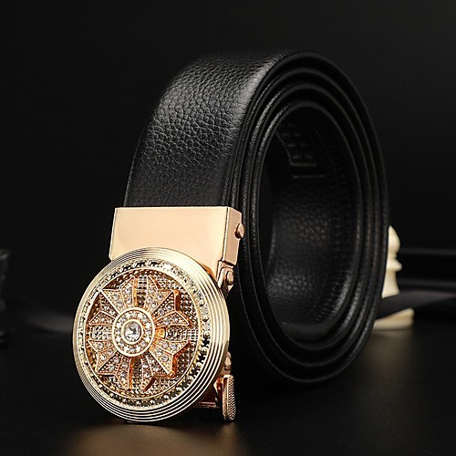 

Men's Wide Belt leatherette Belt Solid Colored