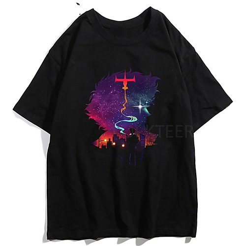 

Inspired by Cowboy Bebop Cosplay Anime Cartoon Polyester / Cotton Blend Print Harajuku Graphic Kawaii T shirt For Women's / Men's