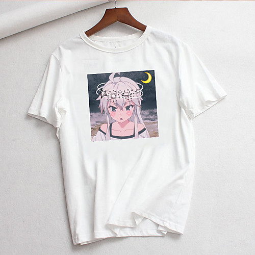 

Inspired by Cosplay Cosplay Anime Cartoon Polyester / Cotton Blend Print Harajuku Graphic Kawaii T shirt For Women's / Men's
