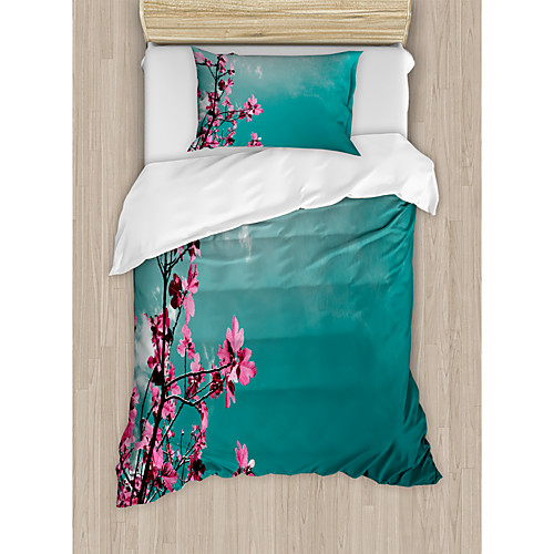 

3-Piece Duvet Cover Set Hotel Bedding Sets Comforter Cover with Soft Lightweight Microfiber Include 1 Duvet Cover 2 Pillowcases for Double/Queen/King(1 Pillowcase for Twin/Single)