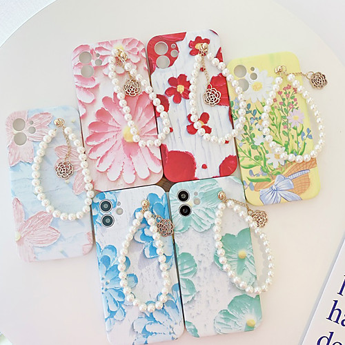 

Phone Case For Apple Back Cover iPhone 12 Pro Max 11 SE 2020 X XR XS Max 8 7 Shockproof Dustproof Graphic Flower TPU