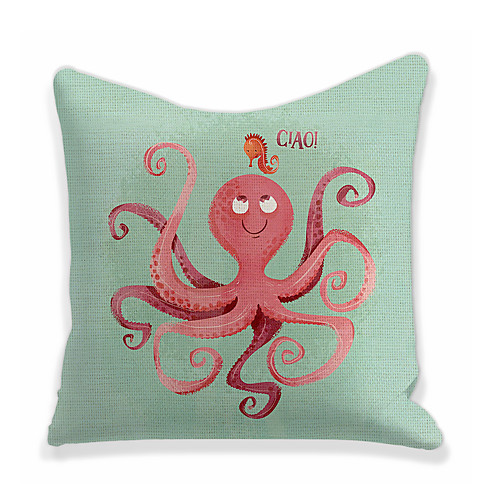 

Octopus Double Side Cushion Cover 1PC Soft Decorative Square Throw Pillow Cover Cushion Case Pillowcase for Bedroom Livingroom Superior Quality Machine Washable Outdoor Cushion for Sofa Couch Bed Chair