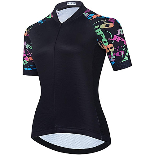 

21Grams Women's Short Sleeve Cycling Jersey Summer Spandex Black Bike Top Mountain Bike MTB Road Bike Cycling Sports Clothing Apparel / Stretchy / Athleisure