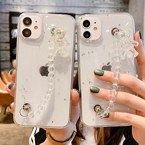 

Phone Case For Apple Back Cover iPhone 12 Pro Max 11 SE 2020 X XR XS Max 8 7 6 Shockproof Dustproof Graphic Glitter Shine TPU