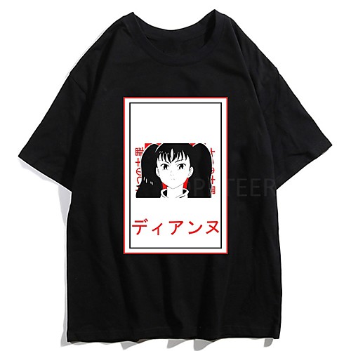 

Inspired by The Seven Deadly Sins Cosplay Anime Cartoon Polyester / Cotton Blend Print Harajuku Graphic Kawaii T-shirt For Women's / Men's