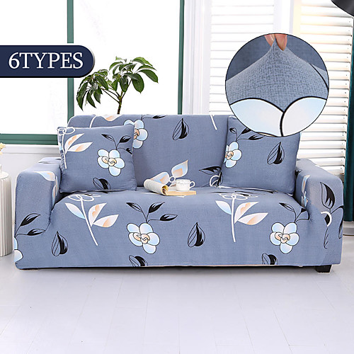 

Sofa Cover Print / Geometric Reactive Print / Printed Elastic Woven Satin / Polyester Slipcovers