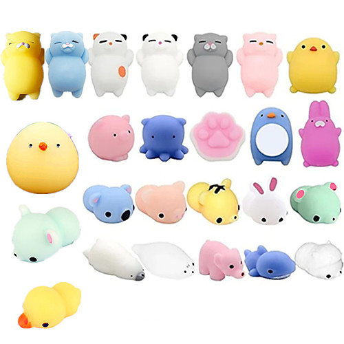 

25PCS Cute Animal Toys Stress Relief Set Slow Rising Fidget Toys For Kids Adults Decompression Squeeze Toys