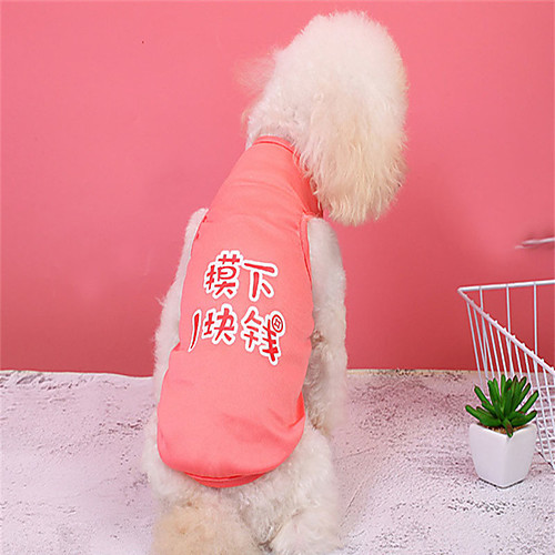 

Dog Vest Dog Costume Text / Number Leisure Adorable Dailywear Casual / Daily Dog Clothes Puppy Clothes Dog Outfits Breathable Rose Pink Costume for Girl and Boy Dog Polyester XS S M L XL XXL