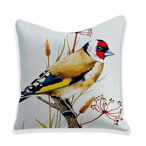 

Double Side Cushion Cover 1PC Faux Linen Soft Decorative Square Throw Pillow Cover Cushion Case Pillowcase for Sofa Bedroom Superior Quality Machine Washable Outdoor Cushion for Sofa Couch Bed Chair