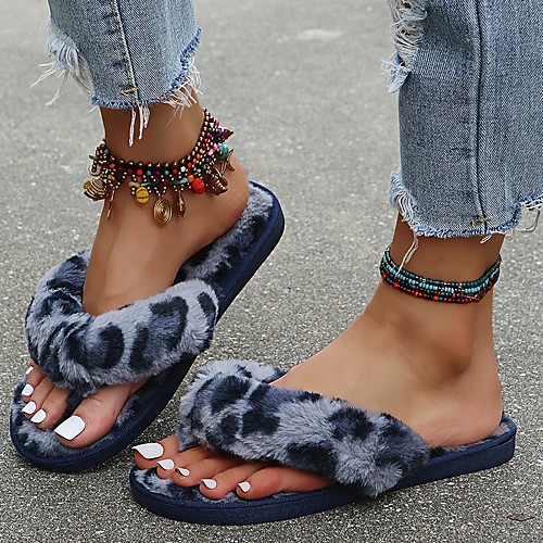 

Women's Sandals Flat Heel Round Toe Polyester Solid Colored Blue Pink Khaki