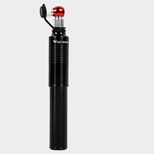 

Mini Bike Pump Mini Bike Pump With Gauge Inflated For Road Bike Mountain Bike MTB Folding Bike Recreational Cycling Cycling Bicycle Aluminum Alloy Black / Silver Black / Red Black / Blue