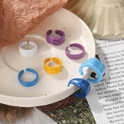 

Open Cuff Ring Vintage Style Resin Plastic Stylish Simple European 1pc One Size