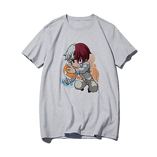

Inspired by My Hero Academia / Boku No Hero Cosplay Anime Cartoon Polyester / Cotton Blend Print Harajuku Graphic Kawaii T-shirt For Women's / Men's